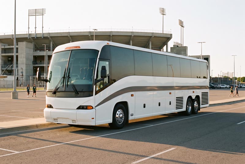 Sports Team Charter Bus Rentals in Pleasanton, CA
